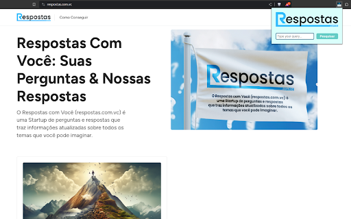 Respostas com Você  from Chrome web store to be run with OffiDocs Chromium online
