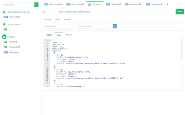REST Client APIsHub  from Chrome web store to be run with OffiDocs Chromium online