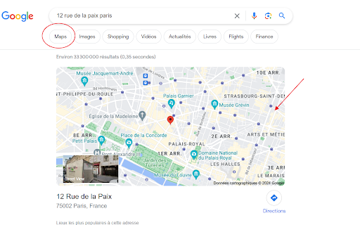 Restore Google Maps on Search  from Chrome web store to be run with OffiDocs Chromium online