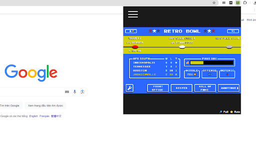 Retro Bowl American Football  from Chrome web store to be run with OffiDocs Chromium online