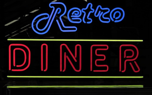 Retro Diner Neon Signs  from Chrome web store to be run with OffiDocs Chromium online