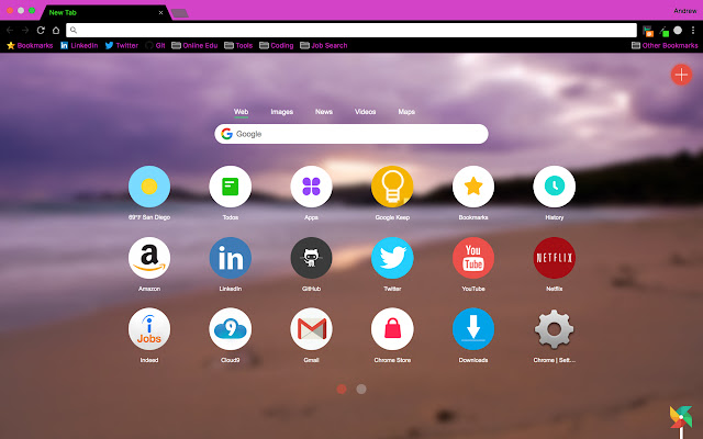 Retro Pink  from Chrome web store to be run with OffiDocs Chromium online