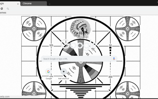 Retro TV Test Pattern  from Chrome web store to be run with OffiDocs Chromium online