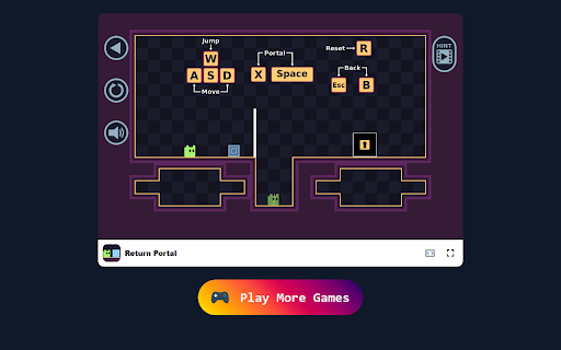 Return Portal Game Master Portals and Solve Mind Bending Puzzles!  from Chrome web store to be run with OffiDocs Chromium online
