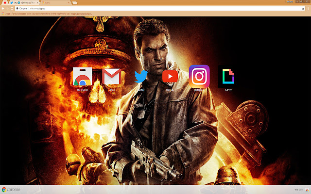 Return to Castle Wolfenstein | 1080P THEME  from Chrome web store to be run with OffiDocs Chromium online