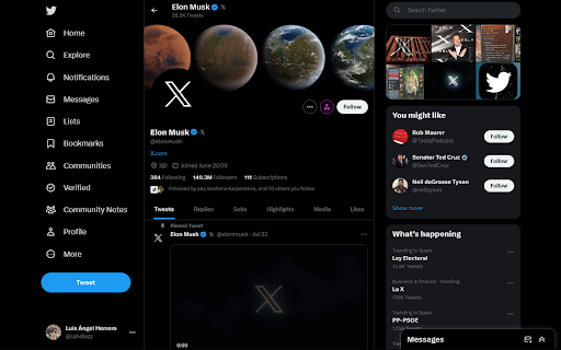 Return Twitter Bird  from Chrome web store to be run with OffiDocs Chromium online