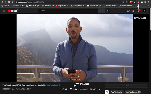 Return YouTube Dislike Button  from Chrome web store to be run with OffiDocs Chromium online