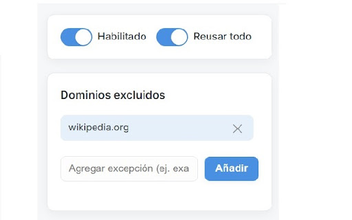 Reutilizar Pestañas  from Chrome web store to be run with OffiDocs Chromium online