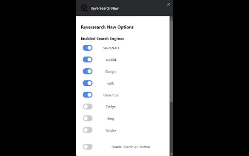Reversearch Naw  from Chrome web store to be run with OffiDocs Chromium online
