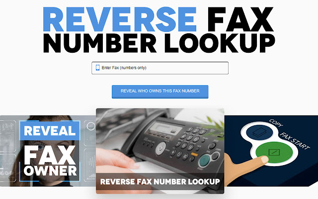 Reverse Fax Number Lookup  from Chrome web store to be run with OffiDocs Chromium online