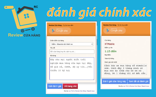 Review Cửa Hàng  from Chrome web store to be run with OffiDocs Chromium online