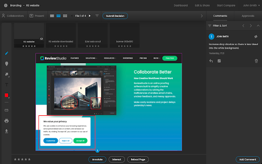 ReviewStudio Extension  from Chrome web store to be run with OffiDocs Chromium online