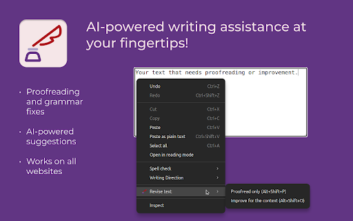 Revise text  from Chrome web store to be run with OffiDocs Chromium online