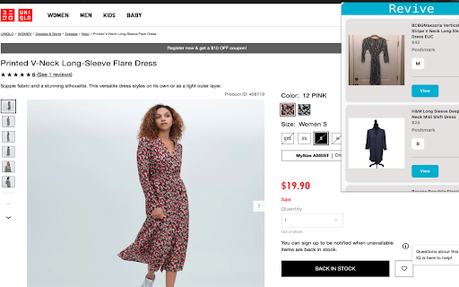 Revive  from Chrome web store to be run with OffiDocs Chromium online