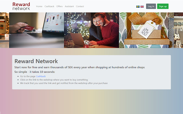 Reward Network  from Chrome web store to be run with OffiDocs Chromium online