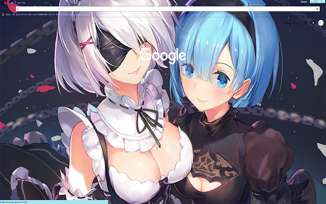 Re:Zero 2B X Rem Anime | Manga Theme 2017  from Chrome web store to be run with OffiDocs Chromium online