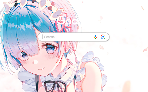 ReZero Rem Anime Girl Maid Anime Theme  from Chrome web store to be run with OffiDocs Chromium online