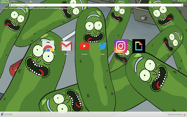 Rick AND Morty | Rick Pickle!! Theme 2017  from Chrome web store to be run with OffiDocs Chromium online