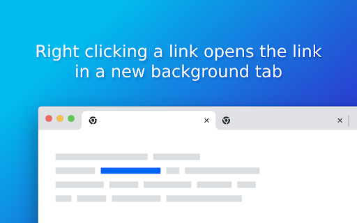 Right Click Opens Link in a Background Tab  from Chrome web store to be run with OffiDocs Chromium online
