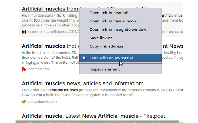 אפשרות לחיצה ימנית: אין javascript מחנות האינטרנט של Chrome להפעלה עם OffiDocs Chromium באינטרנט