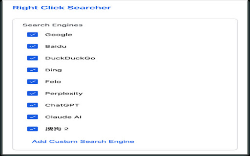 Right Click Searcher  from Chrome web store to be run with OffiDocs Chromium online