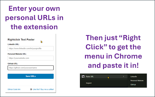 Rightclick Text Paster  from Chrome web store to be run with OffiDocs Chromium online