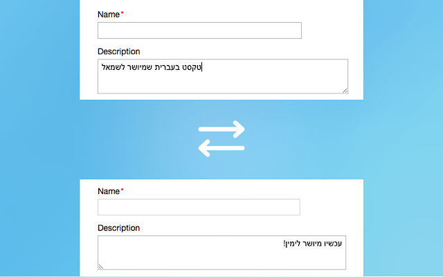 Right To Left  from Chrome web store to be run with OffiDocs Chromium online