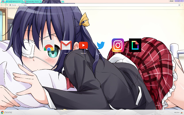 Rikka Takanashi | Love, Chunibyo THEME 2018 dari toko web Chrome untuk dijalankan dengan Chromium OffiDocs online