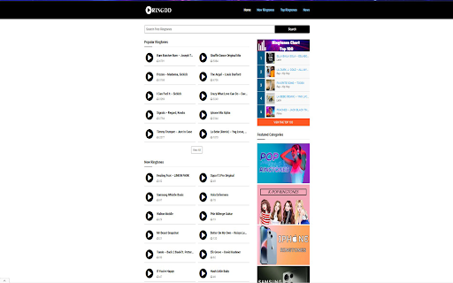 Ringdd Free Ringtones Download  from Chrome web store to be run with OffiDocs Chromium online