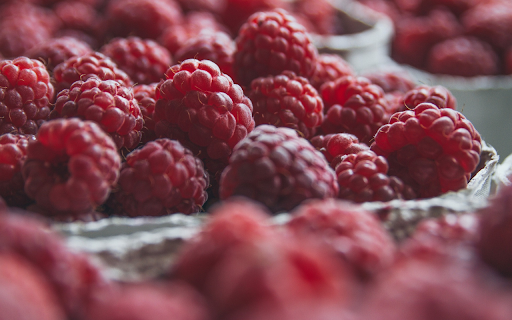 Ripe red raspberries  from Chrome web store to be run with OffiDocs Chromium online