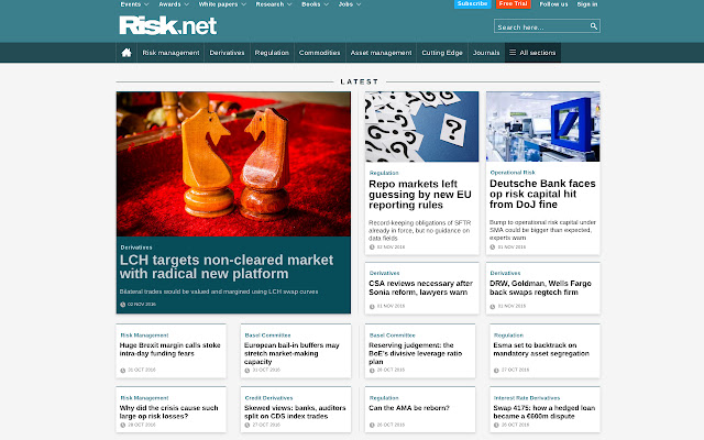 Risk.net  from Chrome web store to be run with OffiDocs Chromium online