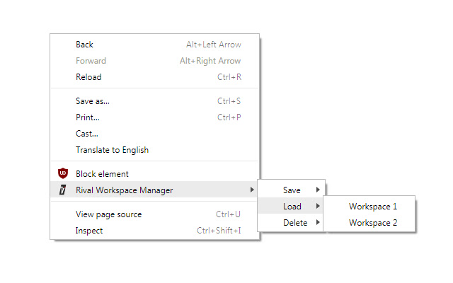 Rival Workspace Manager  from Chrome web store to be run with OffiDocs Chromium online