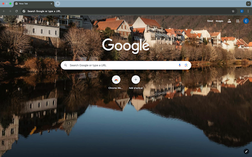 river and houses  from Chrome web store to be run with OffiDocs Chromium online