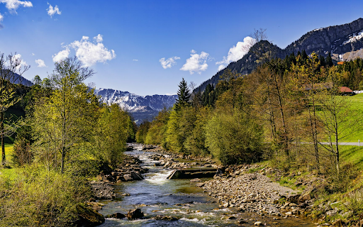 River by the Alps  from Chrome web store to be run with OffiDocs Chromium online