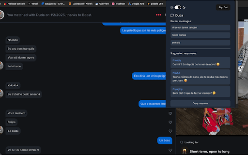 RizzCoach  from Chrome web store to be run with OffiDocs Chromium online