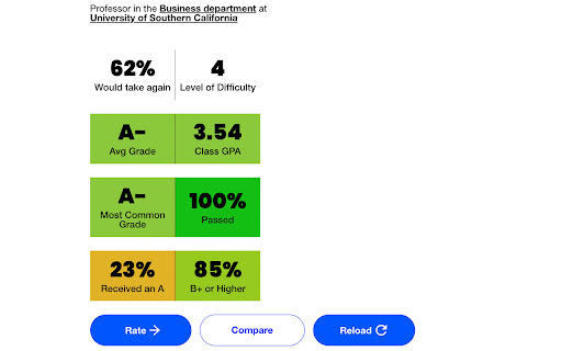 RMP Grade Helper  from Chrome web store to be run with OffiDocs Chromium online