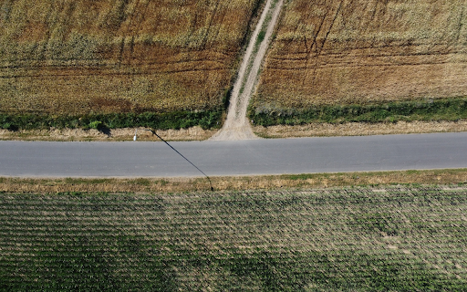 Road junction and fields  from Chrome web store to be run with OffiDocs Chromium online