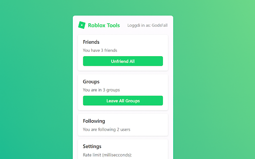 Roblox Tools  from Chrome web store to be run with OffiDocs Chromium online