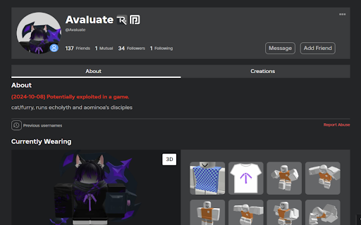 Roblox User Checker  from Chrome web store to be run with OffiDocs Chromium online