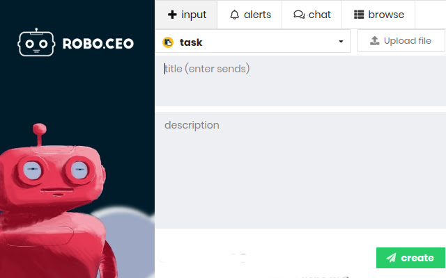 Robo.CEO plugin  from Chrome web store to be run with OffiDocs Chromium online