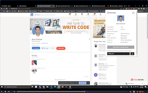 RoboDex  from Chrome web store to be run with OffiDocs Chromium online