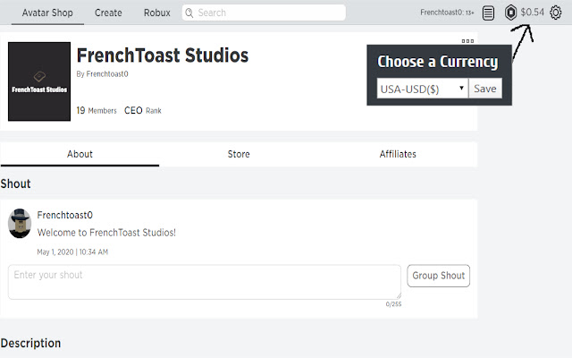 Robux To Money  from Chrome web store to be run with OffiDocs Chromium online