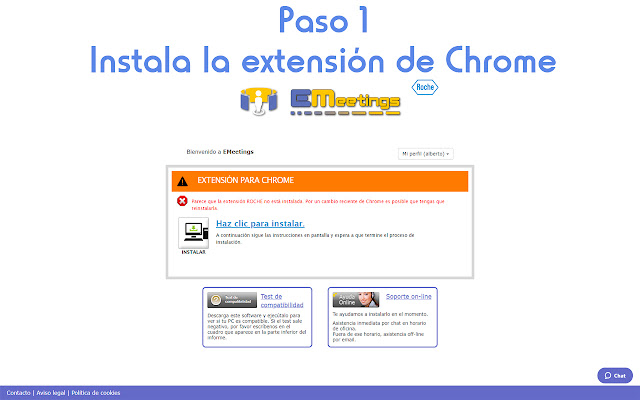 Roche EMeetings  from Chrome web store to be run with OffiDocs Chromium online