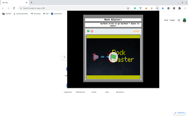Rock Blaster  from Chrome web store to be run with OffiDocs Chromium online