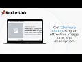 RocketLink.io Track any link you share  from Chrome web store to be run with OffiDocs Chromium online