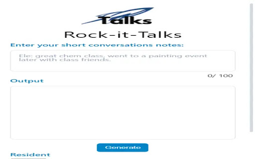 RockItTalks Extension  from Chrome web store to be run with OffiDocs Chromium online