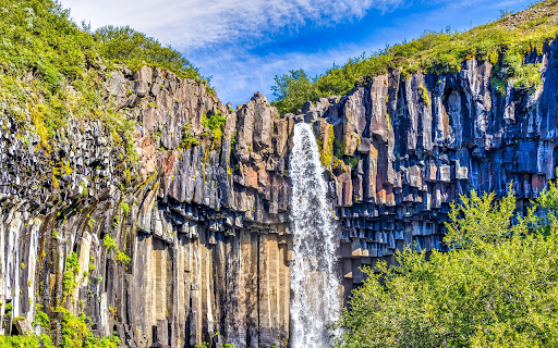 Rocky mountains and waterfalls  from Chrome web store to be run with OffiDocs Chromium online