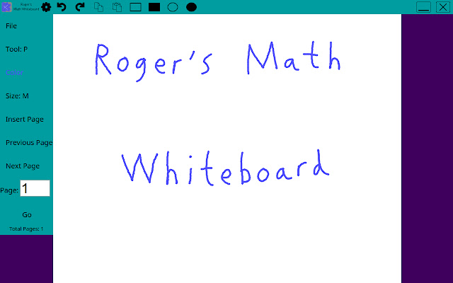 Rogers Math Whiteboard  from Chrome web store to be run with OffiDocs Chromium online