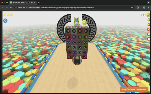 Rolling Ball 3D Unblocked Game  from Chrome web store to be run with OffiDocs Chromium online