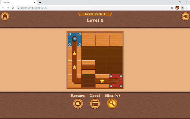 Rolling Ball Puzzle Game  from Chrome web store to be run with OffiDocs Chromium online